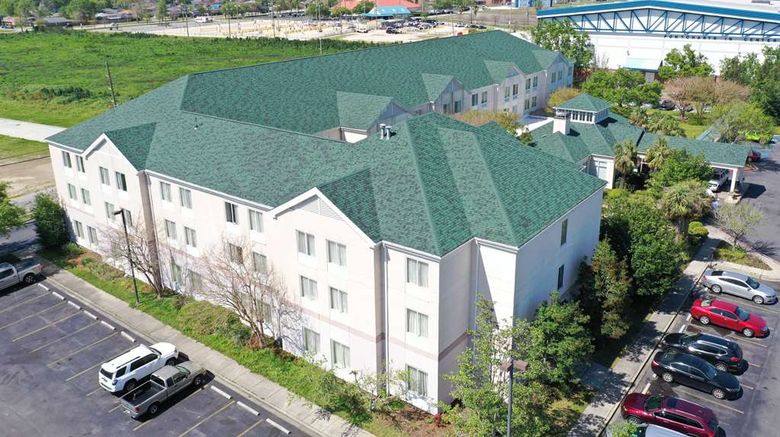 <b>Wyndham Garden New Orleans Airport Exterior</b>. Images powered by <a href="https://iceportal.shijigroup.com/" title="IcePortal" target="_blank">IcePortal</a>.