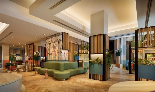 Hilton Garden Inn Rome Colosseum Lobby