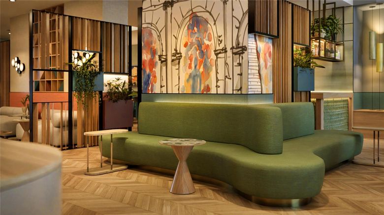 <b>Hilton Garden Inn Rome Colosseum Lobby</b>. Images powered by <a href="https://iceportal.shijigroup.com/" title="IcePortal" target="_blank">IcePortal</a>.
