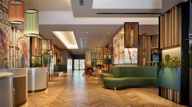 <b>Hilton Garden Inn Rome Colosseum Lobby</b>. Images powered by <a href="https://iceportal.shijigroup.com/" title="IcePortal" target="_blank">IcePortal</a>.