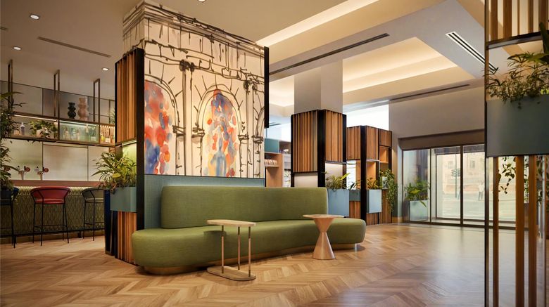 <b>Hilton Garden Inn Rome Colosseum Lobby</b>. Images powered by <a href="https://iceportal.shijigroup.com/" title="IcePortal" target="_blank">IcePortal</a>.
