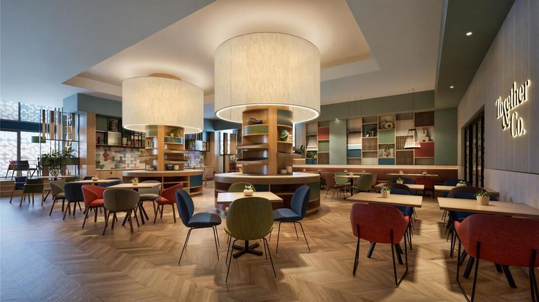 <b>Hilton Garden Inn Rome Colosseum Restaurant</b>. Images powered by <a href="https://iceportal.shijigroup.com/" title="IcePortal" target="_blank">IcePortal</a>.