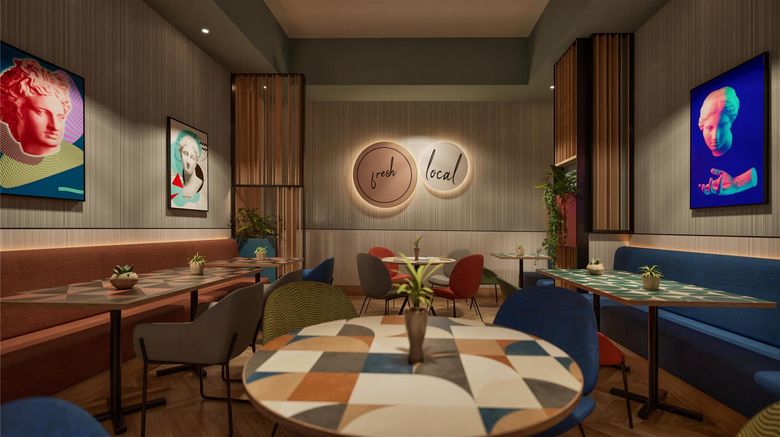 <b>Hilton Garden Inn Rome Colosseum Restaurant</b>. Images powered by <a href="https://iceportal.shijigroup.com/" title="IcePortal" target="_blank">IcePortal</a>.