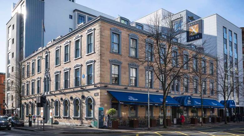 DoubleTree by Hilton Belfast City Ten Sq Exterior. Images powered by <a href="https://iceportal.shijigroup.com" target="_blank" rel="noopener">Ice Portal</a>.