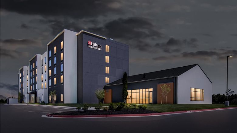 <b>Hilton Garden Inn KC Riverside Exterior</b>. Images powered by <a href="https://iceportal.shijigroup.com/" title="IcePortal" target="_blank">IcePortal</a>.