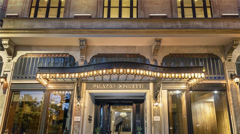 Palazzo Donizetti Hotel Exterior. Images powered by <a href="https://iceportal.shijigroup.com" target="_blank" rel="noopener">Ice Portal</a>.