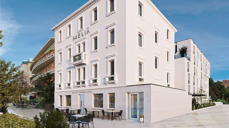 Melia Venezia Lido Exterior. Images powered by <a href="https://iceportal.shijigroup.com" target="_blank" rel="noopener">Ice Portal</a>.