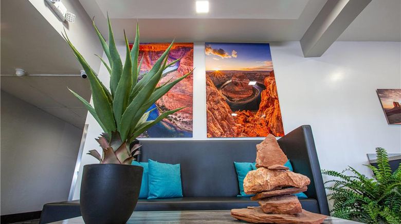 <b>Hotel Elev8 Flagstaff I-40 Lobby</b>. Images powered by <a href="https://iceportal.shijigroup.com/" title="IcePortal" target="_blank">IcePortal</a>.