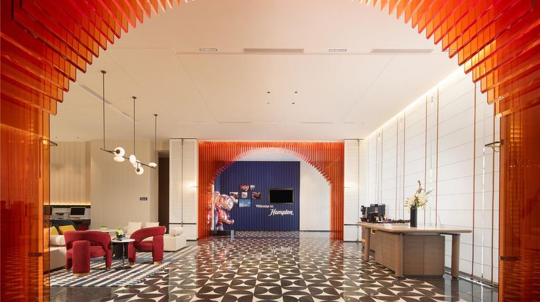 <b>Hampton by Hilton Chengdu Chunxi Road Lobby</b>. Images powered by <a href="https://iceportal.shijigroup.com/" title="IcePortal" target="_blank">IcePortal</a>.