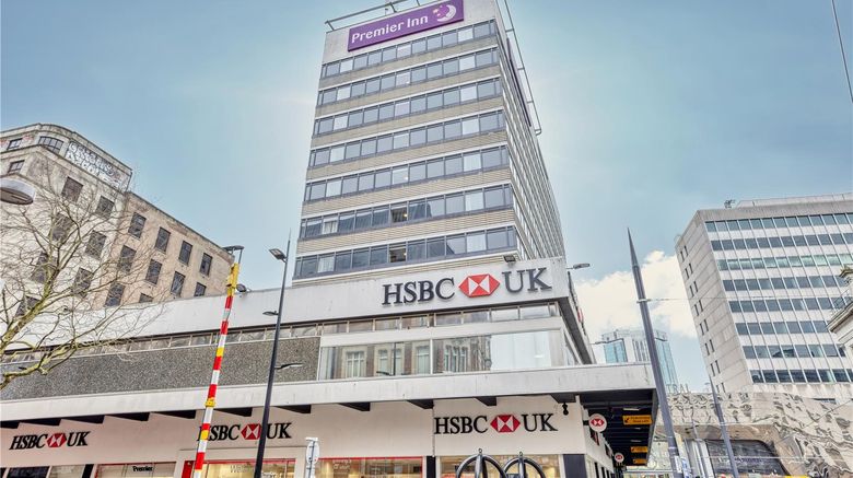 Premier Inn Birmingham New Street Exterior. Images powered by <a href="https://iceportal.shijigroup.com" target="_blank" rel="noopener">Ice Portal</a>.