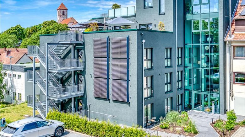 Hotel Beckmann Exterior. Images powered by <a href="https://iceportal.shijigroup.com" target="_blank" rel="noopener">Ice Portal</a>.
