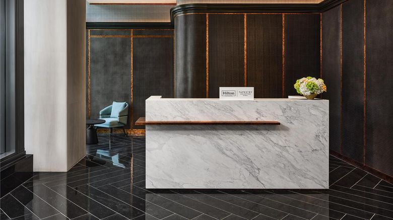 <b>The George Manhattan Tapestry Collection Lobby</b>. Images powered by <a href="https://iceportal.shijigroup.com/" title="IcePortal" target="_blank">IcePortal</a>.
