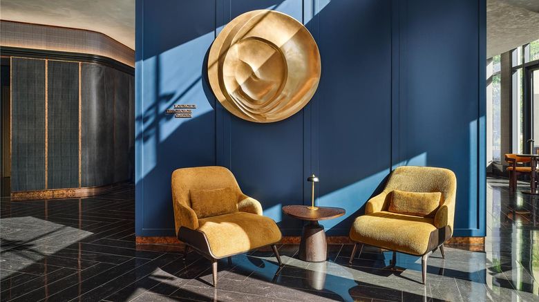 <b>The George Manhattan Tapestry Collection Lobby</b>. Images powered by <a href="https://iceportal.shijigroup.com/" title="IcePortal" target="_blank">IcePortal</a>.