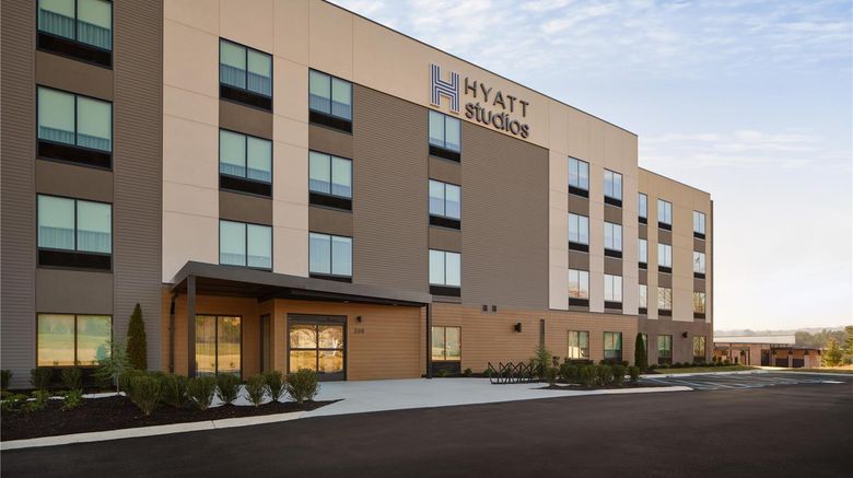 <b>Hyatt Studios Huntsville Exterior</b>. Images powered by <a href="https://iceportal.shijigroup.com/" title="IcePortal" target="_blank">IcePortal</a>.