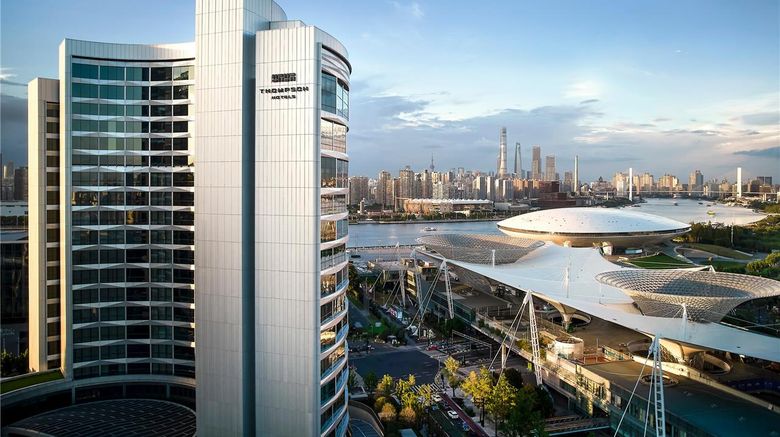 Thompson Shanghai Expo Exterior. Images powered by <a href="https://iceportal.shijigroup.com" target="_blank" rel="noopener">Ice Portal</a>.