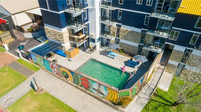<b>Urban Lounge Sleepery Rotorua, SureStay Exterior</b>. Images powered by <a href="https://iceportal.shijigroup.com/" title="IcePortal" target="_blank">IcePortal</a>.