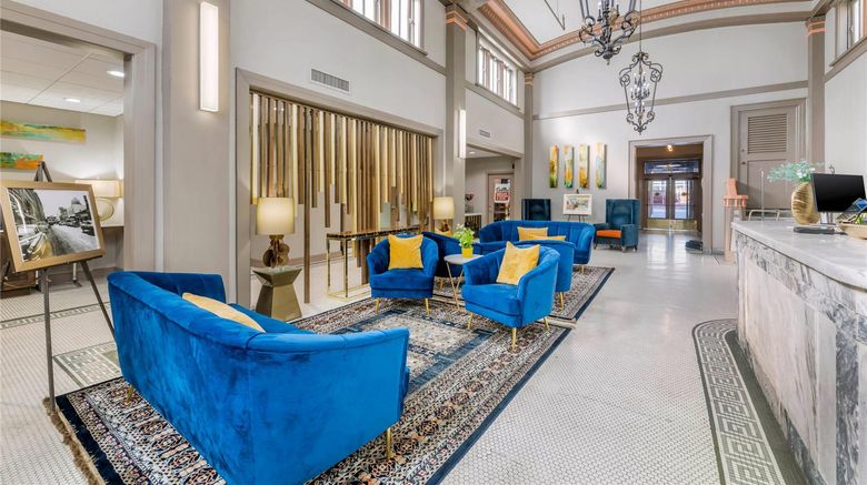 <b>Hotel 1914 Historic Alamo Riverwalk Lobby</b>. Images powered by <a href="https://iceportal.shijigroup.com/" title="IcePortal" target="_blank">IcePortal</a>.