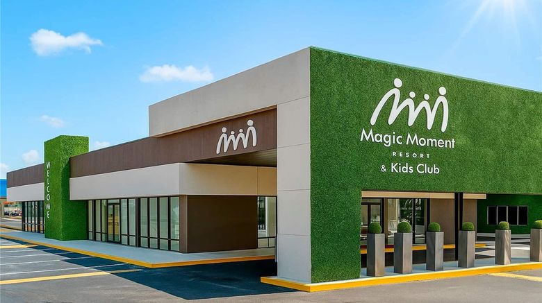 Magic Moment Resort  and  Kids Club Exterior. Images powered by <a href="https://iceportal.shijigroup.com" target="_blank" rel="noopener">Ice Portal</a>.