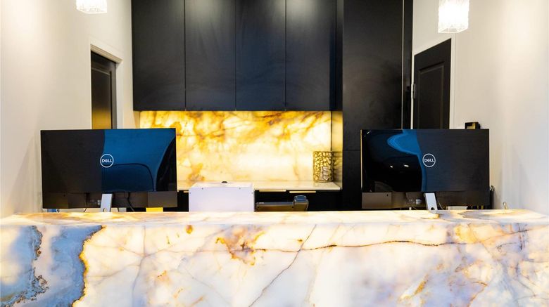 <b>Gladius Hotel & Suites Parramatta Lobby</b>. Images powered by <a href="https://iceportal.shijigroup.com/" title="IcePortal" target="_blank">IcePortal</a>.