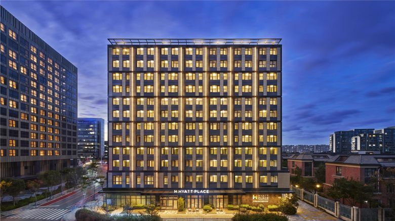 Hyatt Place Shanghai Lingang Exterior. Images powered by <a href="https://iceportal.shijigroup.com" target="_blank" rel="noopener">Ice Portal</a>.