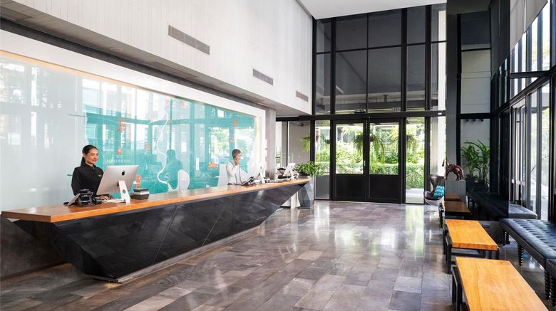 <b>X2 Vibe Bangkok Sukhumvit Hotel Lobby</b>. Images powered by <a href="https://iceportal.shijigroup.com/" title="IcePortal" target="_blank">IcePortal</a>.
