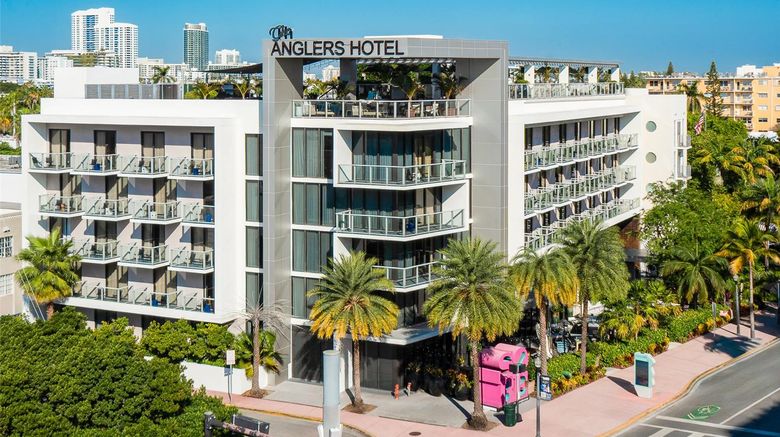 Anglers Hotel Miami Beach Exterior. Images powered by <a href="https://iceportal.shijigroup.com" target="_blank" rel="noopener">Ice Portal</a>.