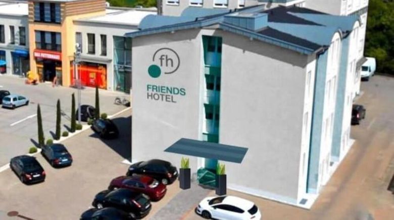 Friends Hotel Exterior. Images powered by <a href="https://iceportal.shijigroup.com" target="_blank" rel="noopener">Ice Portal</a>.
