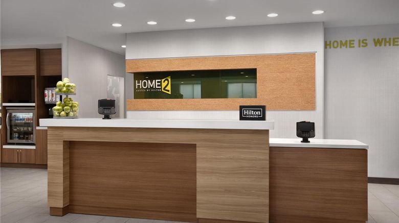 <b>Home2 Suites Columbus Easton Lobby</b>. Images powered by <a href="https://iceportal.shijigroup.com/" title="IcePortal" target="_blank">IcePortal</a>.