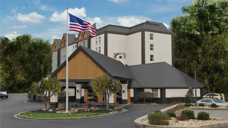 Hampton Inn  and  Suites Pigeon Forge Exterior. Images powered by <a href="https://iceportal.shijigroup.com" target="_blank" rel="noopener">Ice Portal</a>.