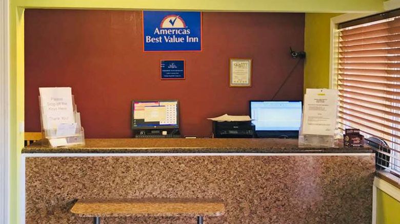 <b>Americas Best Value Inn Visalia Lobby</b>. Images powered by <a href="https://iceportal.shijigroup.com/" title="IcePortal" target="_blank">IcePortal</a>.