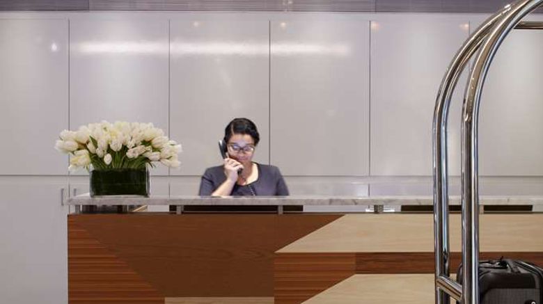 <b>The Fifty Sonesta New York Lobby</b>. Images powered by <a href="https://iceportal.shijigroup.com/" title="IcePortal" target="_blank">IcePortal</a>.