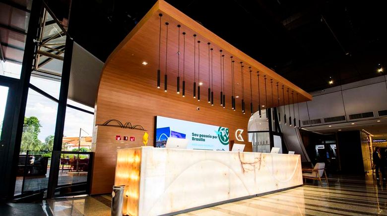 <b>Golden Tulip Brasilia Alvorada Lobby</b>. Images powered by <a href="https://iceportal.shijigroup.com/" title="IcePortal" target="_blank">IcePortal</a>.