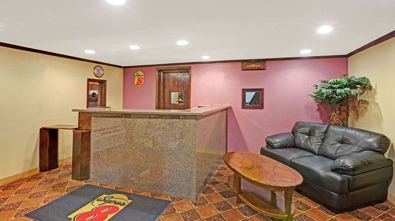 <b>Super 8 Shawnee Lobby</b>. Images powered by <a href="https://iceportal.shijigroup.com/" title="IcePortal" target="_blank">IcePortal</a>.