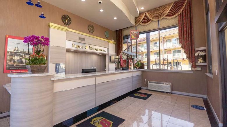 <b>Super 8 Anaheim/Disneyland Drive Lobby</b>. Images powered by <a href="https://iceportal.shijigroup.com/" title="IcePortal" target="_blank">IcePortal</a>.