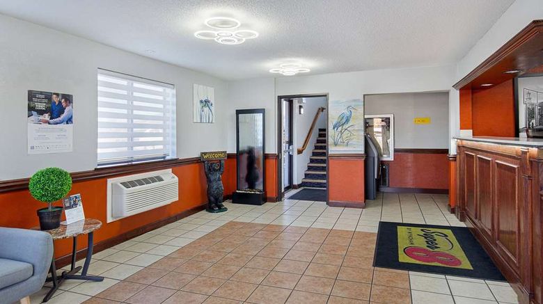<b>Super 8 Johnson City Lobby</b>. Images powered by <a href="https://iceportal.shijigroup.com/" title="IcePortal" target="_blank">IcePortal</a>.