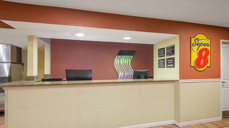 <b>Super 8 Portales Lobby</b>. Images powered by <a href="https://iceportal.shijigroup.com/" title="IcePortal" target="_blank">IcePortal</a>.