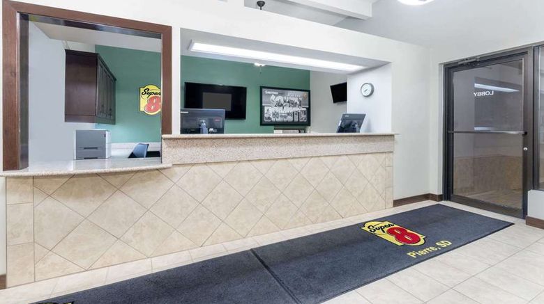 <b>Super 8 Pierre SD Lobby</b>. Images powered by <a href="https://iceportal.shijigroup.com/" title="IcePortal" target="_blank">IcePortal</a>.
