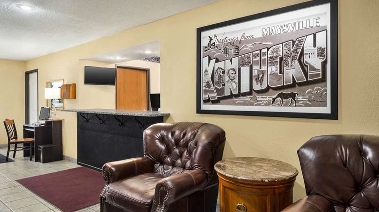 <b>Super 8 Maysville Lobby</b>. Images powered by <a href="https://iceportal.shijigroup.com/" title="IcePortal" target="_blank">IcePortal</a>.
