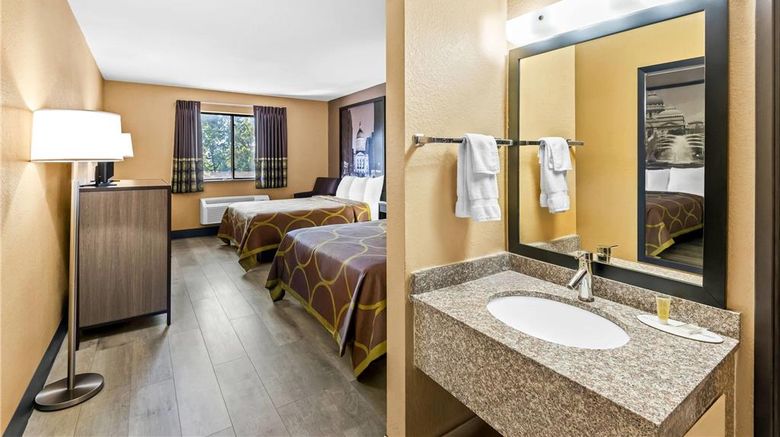 <b>Super 8 Terre Haute Room</b>. Images powered by <a href="https://iceportal.shijigroup.com/" title="IcePortal" target="_blank">IcePortal</a>.