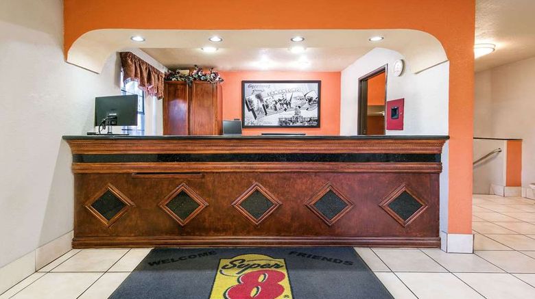 <b>Super 8 San Antonio I-35 North Lobby</b>. Images powered by <a href="https://iceportal.shijigroup.com/" title="IcePortal" target="_blank">IcePortal</a>.