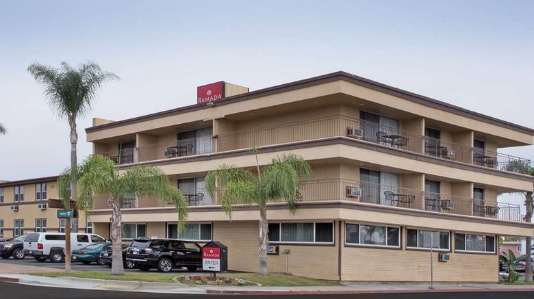 Ramada San Diego Airport Exterior. Images powered by <a href="https://iceportal.shijigroup.com" target="_blank" rel="noopener">Ice Portal</a>.