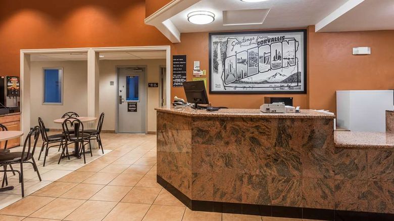 <b>Super 8 Corvallis Lobby</b>. Images powered by <a href="https://iceportal.shijigroup.com/" title="IcePortal" target="_blank">IcePortal</a>.