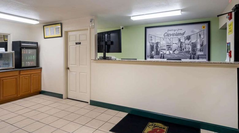 <b>Super 8 Cleveland Lobby</b>. Images powered by <a href="https://iceportal.shijigroup.com/" title="IcePortal" target="_blank">IcePortal</a>.