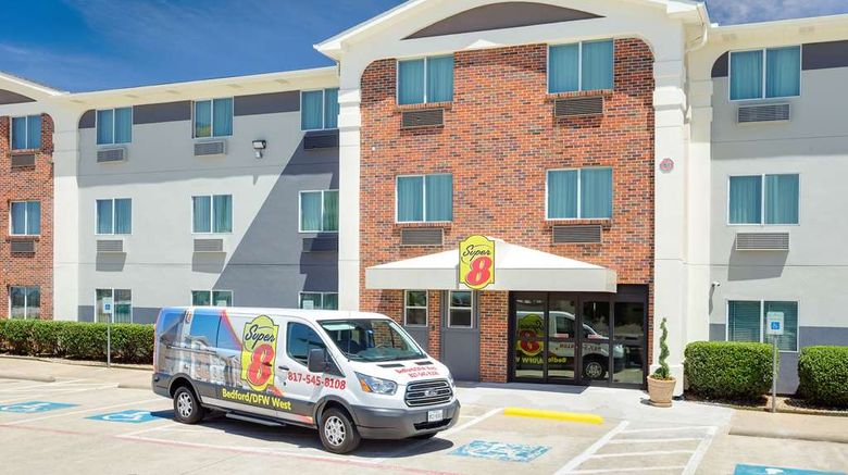 <b>Super 8 (Wyndham) Bedford, TX, DFW-West Exterior</b>. Images powered by <a href="https://iceportal.shijigroup.com/" title="IcePortal" target="_blank">IcePortal</a>.