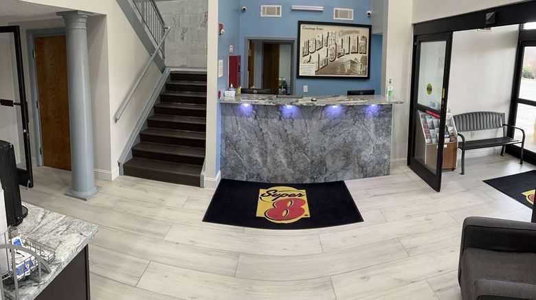 <b>Super 8 Clemmons Winston-Salem Area Lobby</b>. Images powered by <a href="https://iceportal.shijigroup.com/" title="IcePortal" target="_blank">IcePortal</a>.