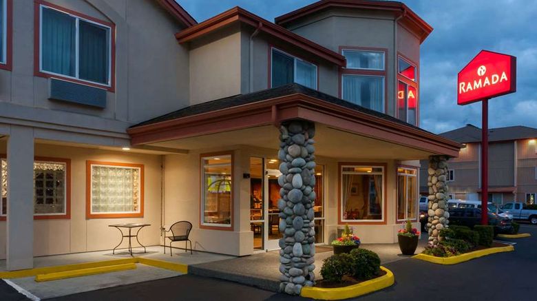 <b>Ramada SeaTac Airport North Exterior</b>. Images powered by <a href="https://iceportal.shijigroup.com/" title="IcePortal" target="_blank">IcePortal</a>.