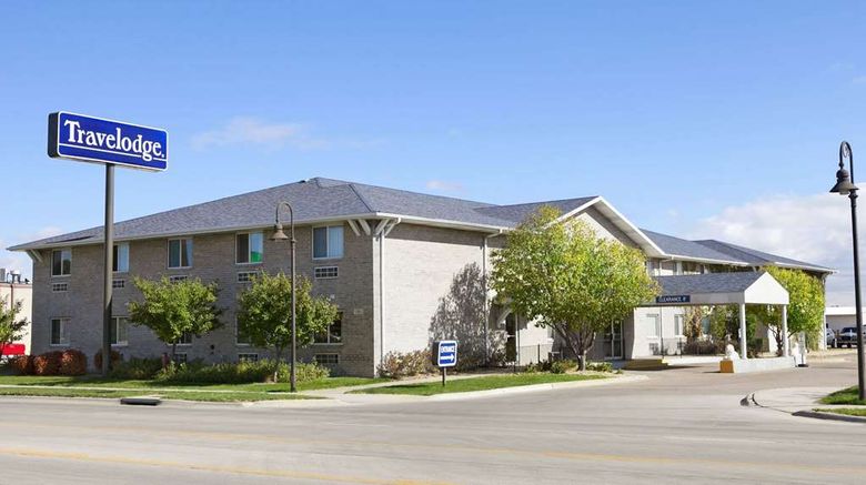 Grand Island Travelodge Exterior. Images powered by <a href="https://iceportal.shijigroup.com" target="_blank" rel="noopener">Ice Portal</a>.