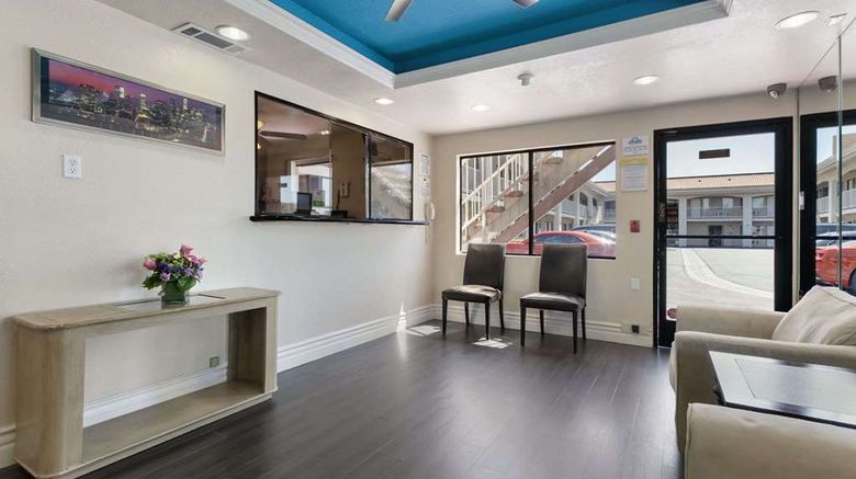 <b>Days Inn Downey Lobby</b>. Images powered by <a href="https://iceportal.shijigroup.com/" title="IcePortal" target="_blank">IcePortal</a>.
