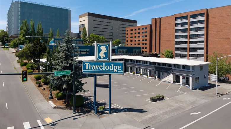 Travelodge Everett City Center Exterior. Images powered by <a href="https://iceportal.shijigroup.com" target="_blank" rel="noopener">Ice Portal</a>.