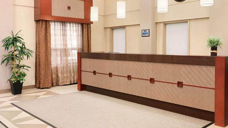 <b>Travelodge Oshawa Lobby</b>. Images powered by <a href="https://iceportal.shijigroup.com/" title="IcePortal" target="_blank">IcePortal</a>.